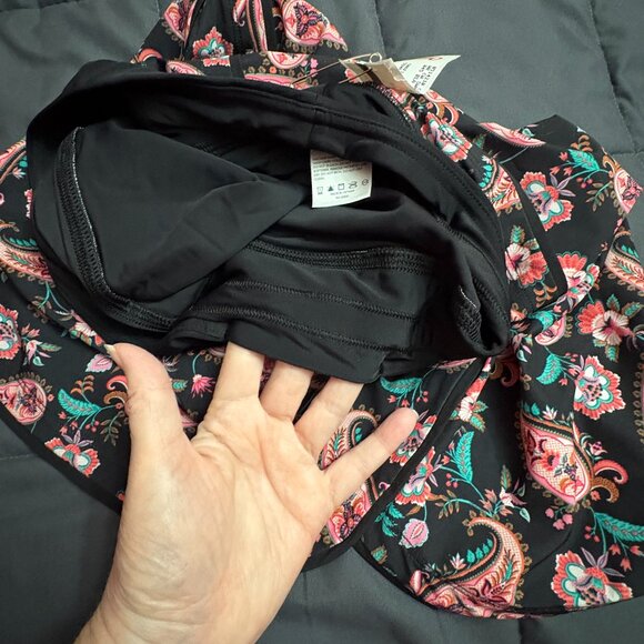 Lands' End Quick Dry Board Skort Swim Skirt - Size: 2 - NWT - Paisley Floral - Picture 10 of 13